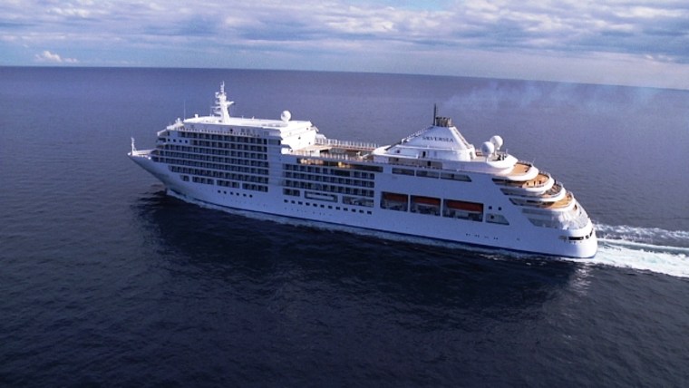 Silversea Cruises’ Silver Spirit out on sea trials.